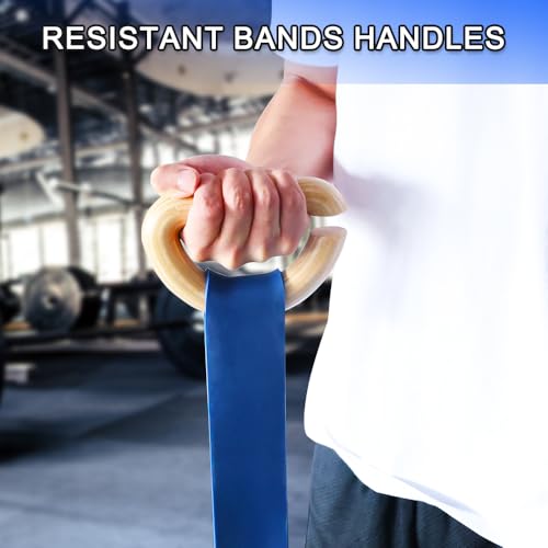 Lights Mountain Wooden Resistance Bands Handles, Versatile Exercise Handles, for Elastic Band Workouts Home Gym Strength Training, and Full-Body Workouts - Image 5