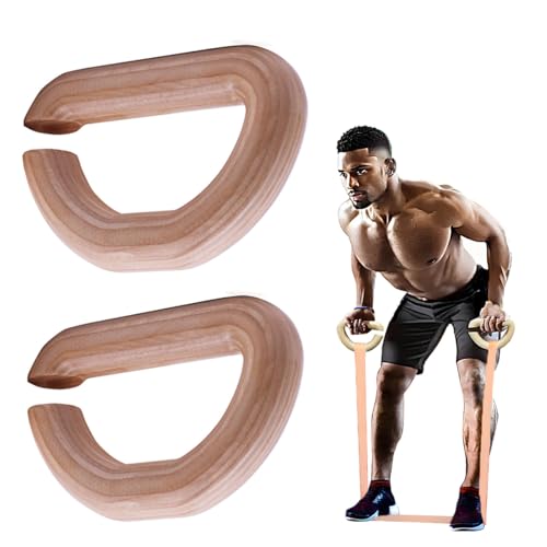 Lights Mountain Wooden Resistance Bands Handles, Versatile Exercise Handles, for Elastic Band Workouts Home Gym Strength Training, and Full-Body Workouts - Image 1