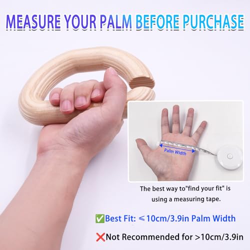 Lights Mountain Wooden Resistance Bands Handles, Versatile Exercise Handles, for Elastic Band Workouts Home Gym Strength Training, and Full-Body Workouts - Image 3