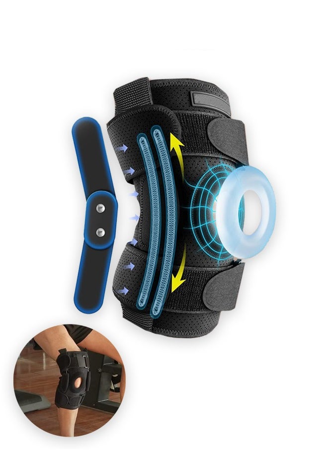 Sweet Life Knee Brace for Meniscus Tear,Adjustable Support for Knee Pain with Removable Metal Hinges & Built-in Side Stabilizers for Sports,ACL MCL Injury or Surgery Recovery,Adjustable Knee Support  - Image 1