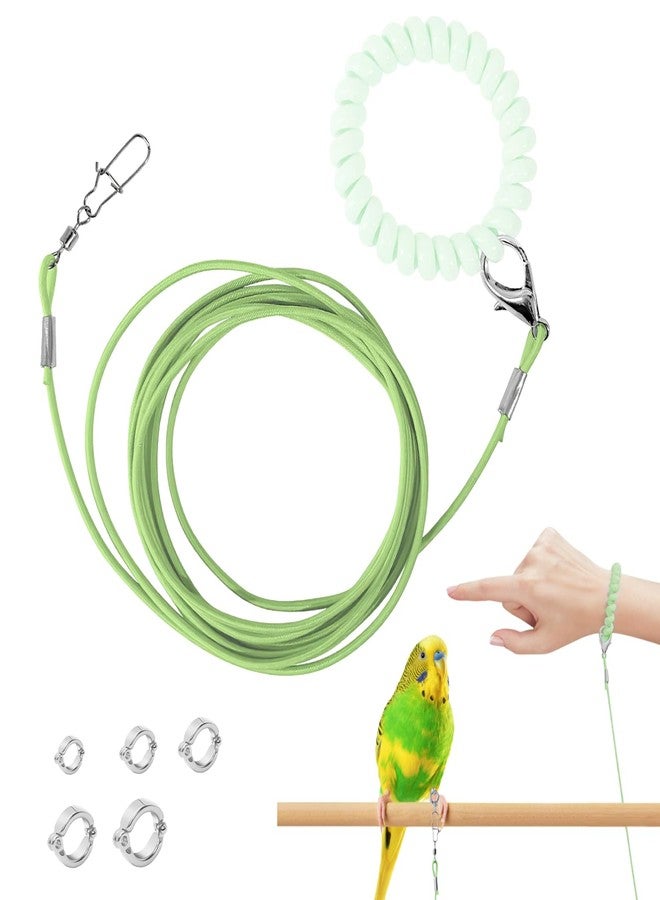 Homeaura Lightweight Bird Harness with Leash and 5Pcs Secure Leg Rings Lightweight Design | Secure Fit | Comfortable Wear | Easy to Use | Durable Material - Image 1