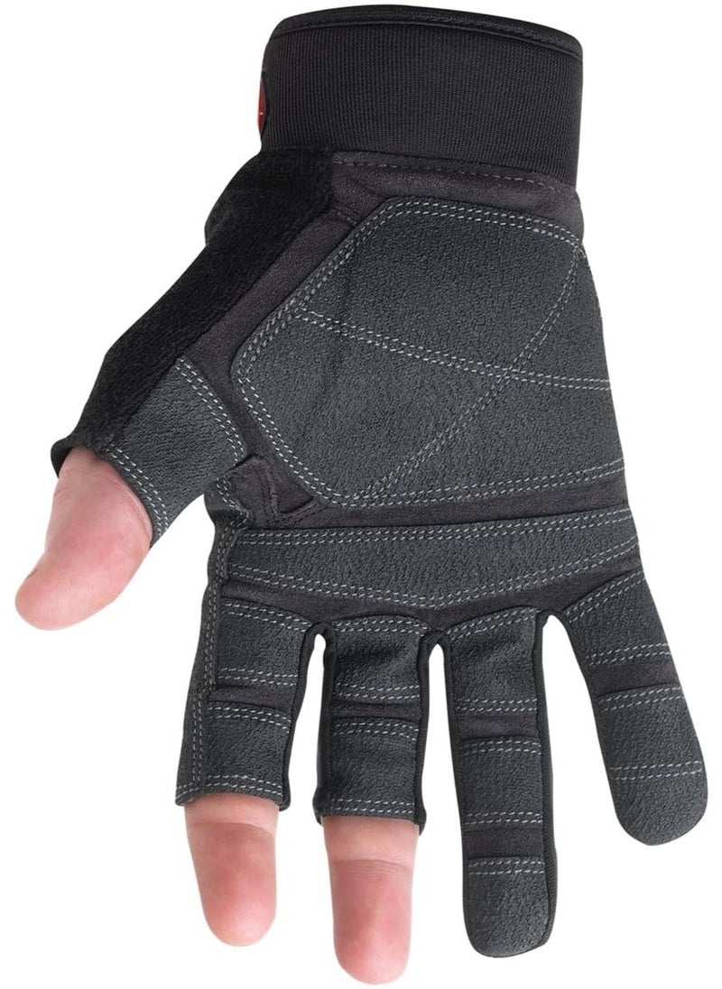 Youngstown Glove Company Youngstown Glove Company 03-3110-80-XL Carpenter Plus Gloves, XLarge, black / gray  - Image 4