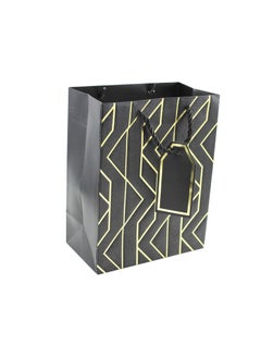 Paper Gift Bag 7x12x15cm Perfect for Birthday, Wedding, Anniversary, and Special Occasions Black Color