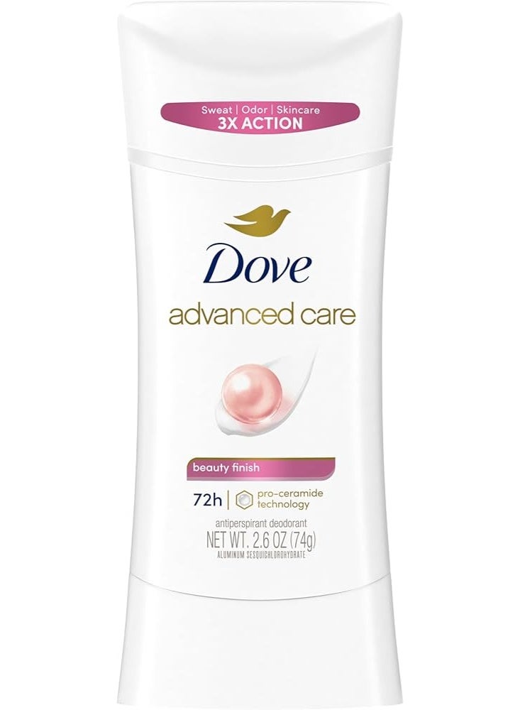 Dove Advanced Care Women's Antiperspirant Deodorant Stick Beauty Finish 74g