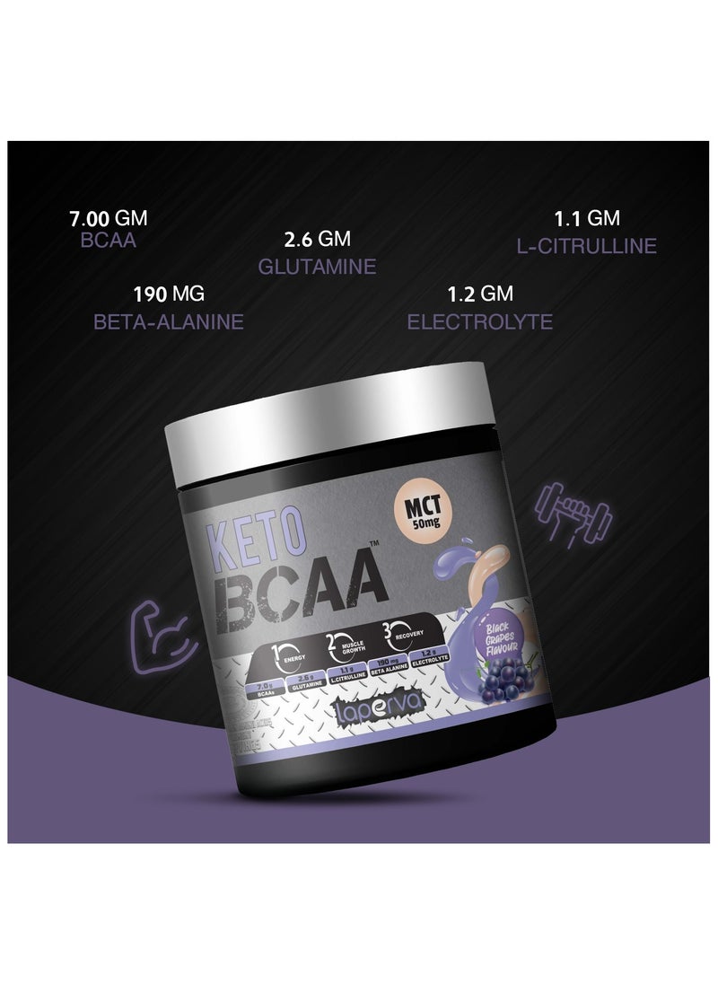 Laperva - Keto BCAA Mct 50Mg Black Grapes Flavor 30 Servings - Image 1