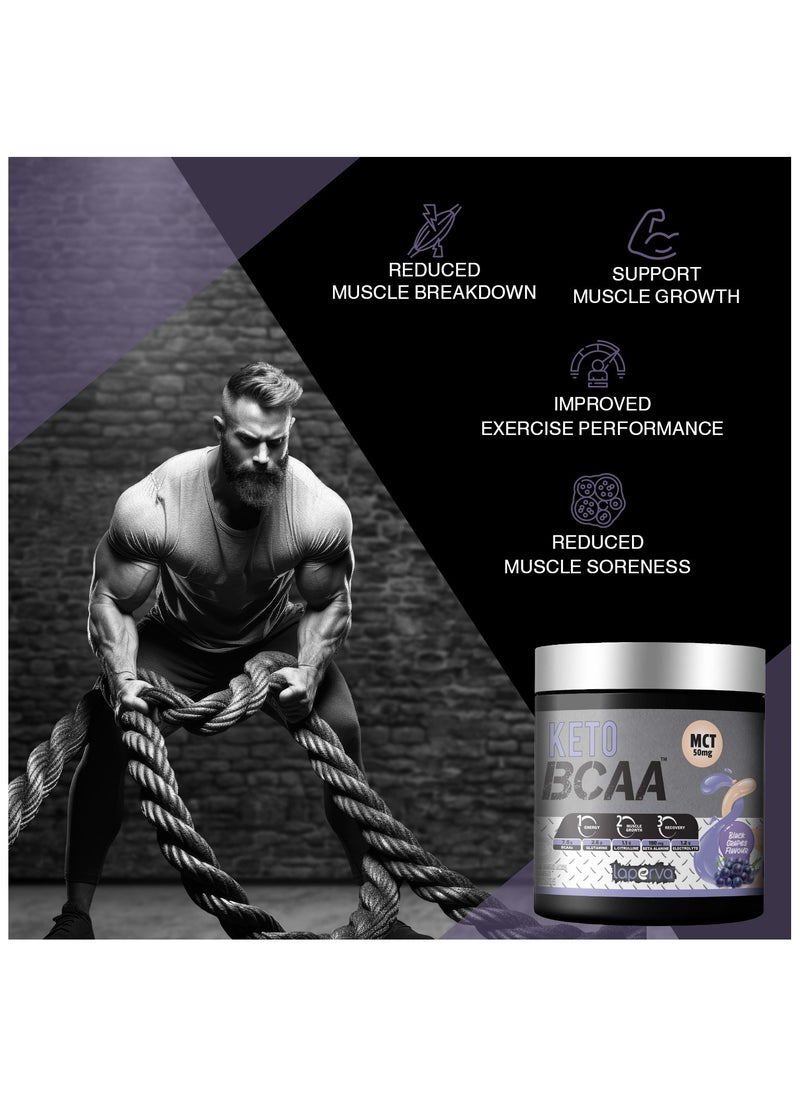 Laperva - Keto BCAA Mct 50Mg Black Grapes Flavor 30 Servings - Image 1