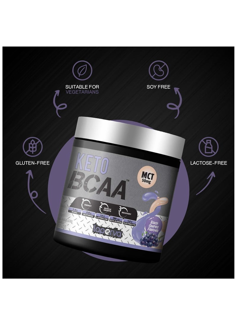Laperva - Keto BCAA Mct 50Mg Black Grapes Flavor 30 Servings - Image 1