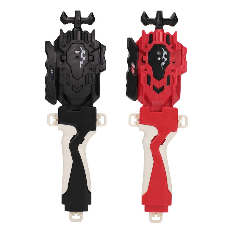 AIBREAY 2 Pack String Launchers and Grips Battling Burst Launcher LeftRight Spin Only Compatible with Burst Two Launch Modes GyrosBlackRed - Image 3