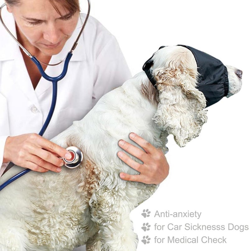 Dog Grooming Head Wrap Soft Pet Eye Covering Fear Reduction Soothing Supply Bathing Blowing Drying Tool Dog Grooming Accessories - Image 4