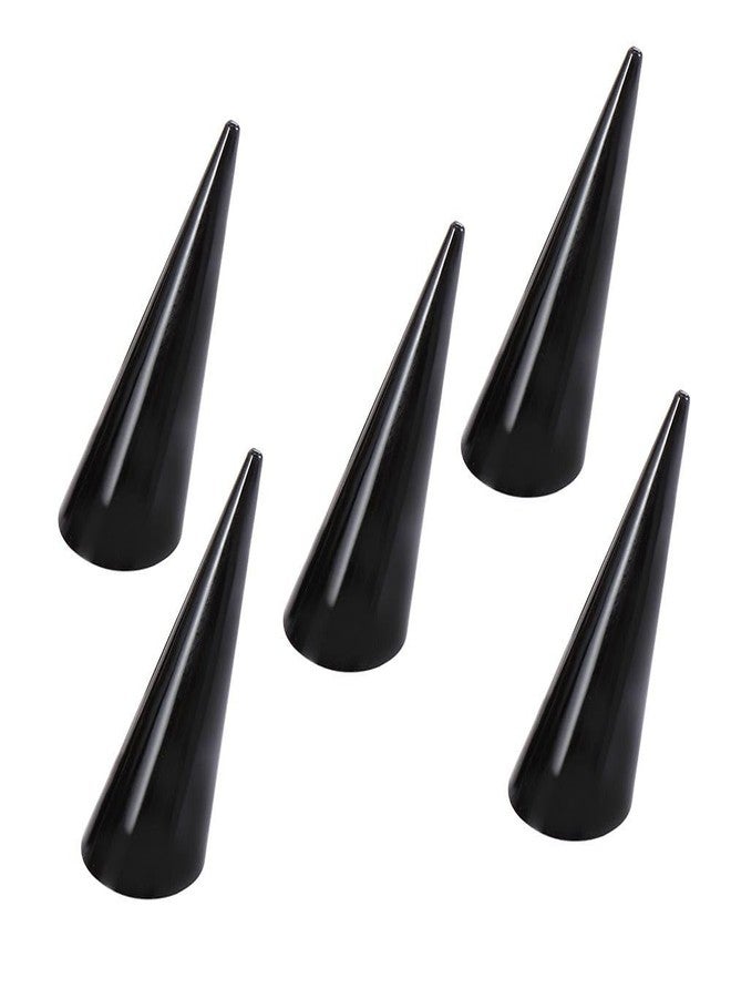 Kopida 5pcs Cone Shape Acrylic Ring Display Holder Finger Ring Stand Single Ring Display Support Holder Jewelry Ring/Wedding Ring Display Ring Holder Jewelry Exhibition Stand - Image 1