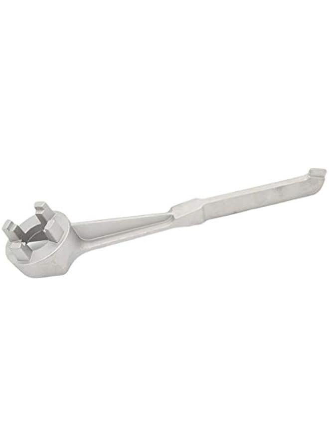 Drum Wrench Universal for Opening 10, 15, 20, 30 and 55 Gallon Barrels, Works with 2in and 3/4in Bungs  Barrel Opener  Gas Shut Off Tool  - Image 1