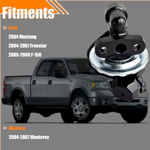 Quivimoro EGR Valve EGV1039 Fits for 20042007 Mercury Monterey for 2004 Ford Mustang for 20042007 Ford Freestar for 20052008 Ford F150 EGR Valve Exhaust Gas Recirculation Valves Replace 4F2Z9D475AF - Image 3