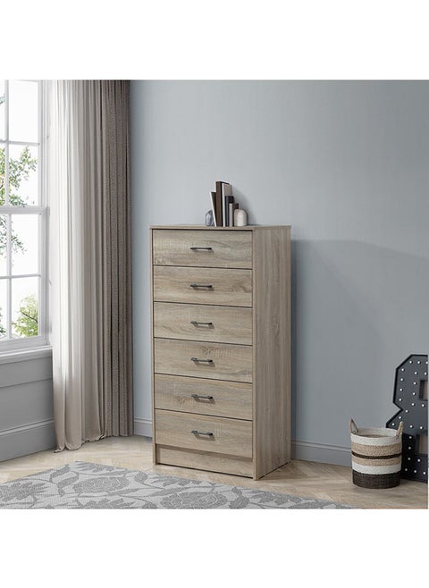 Oasis Chest of 6-Drawers 40 x 122 x 60 cm