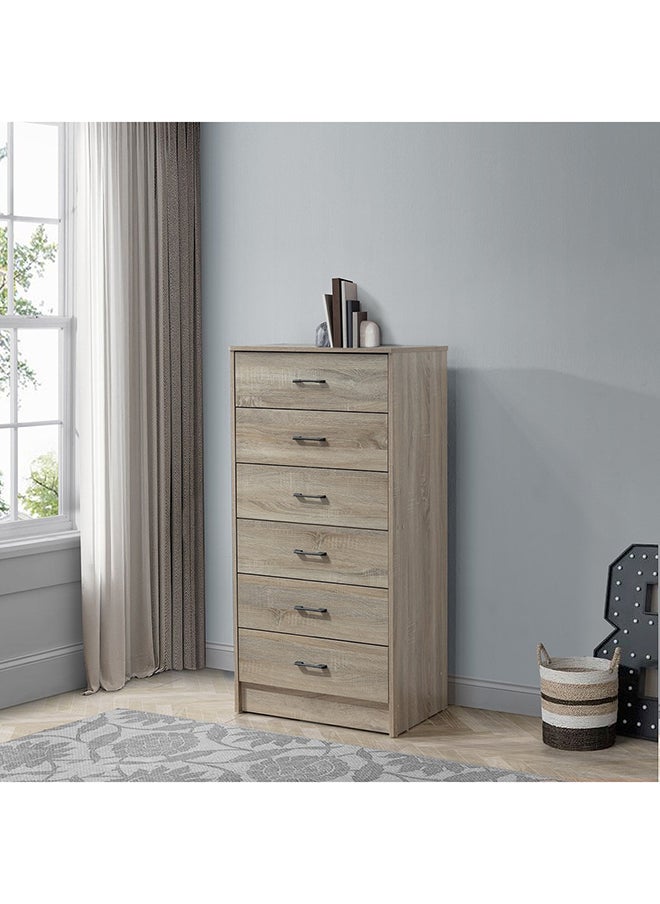 Oasis Chest of 6-Drawers 40 x 122 x 60 cm