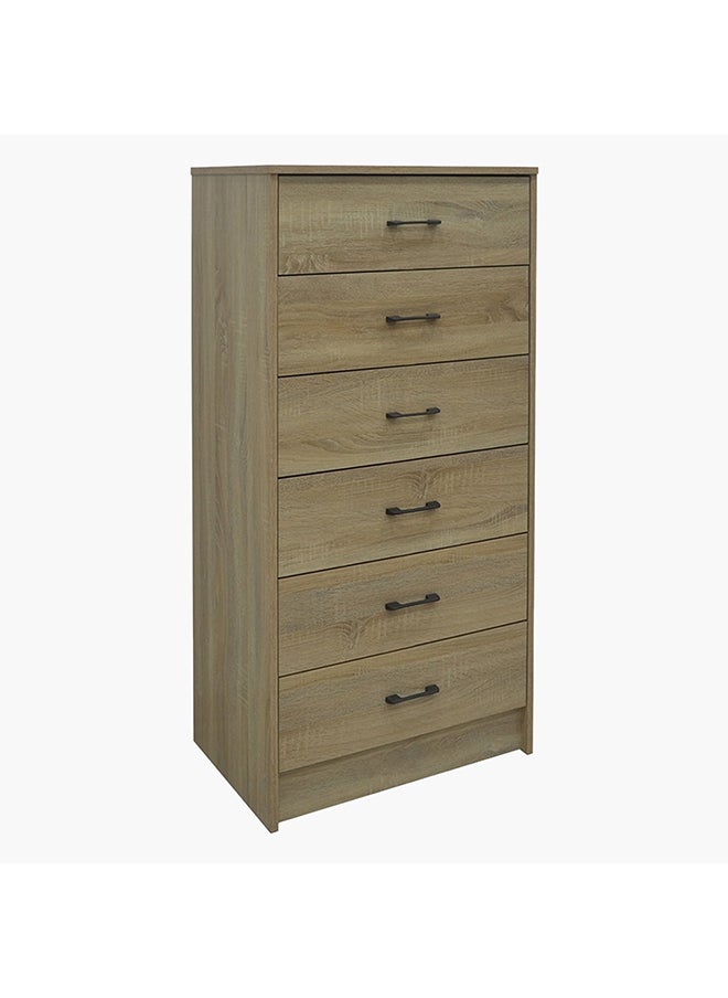 Oasis Chest of 6-Drawers 40 x 122 x 60 cm