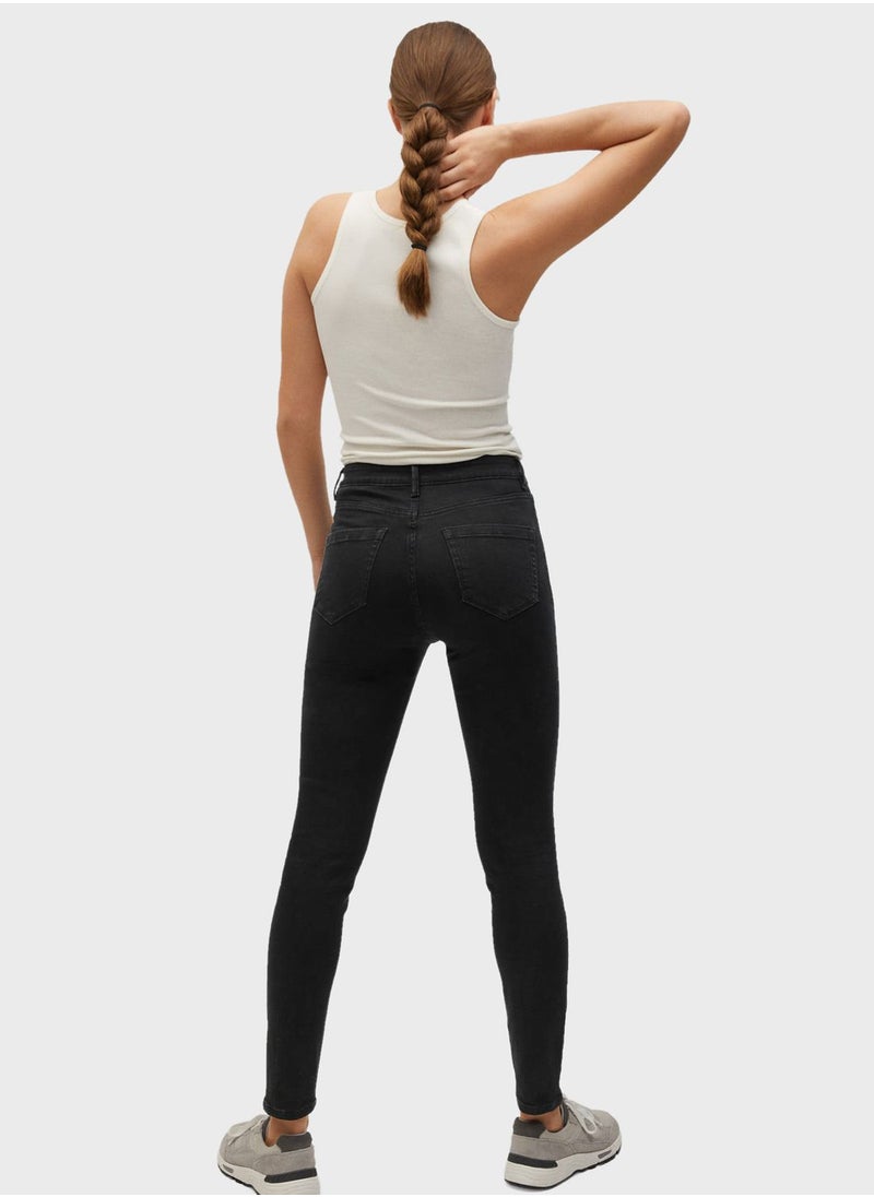 MANGO - High Waist Skinny Jeans - Image 1