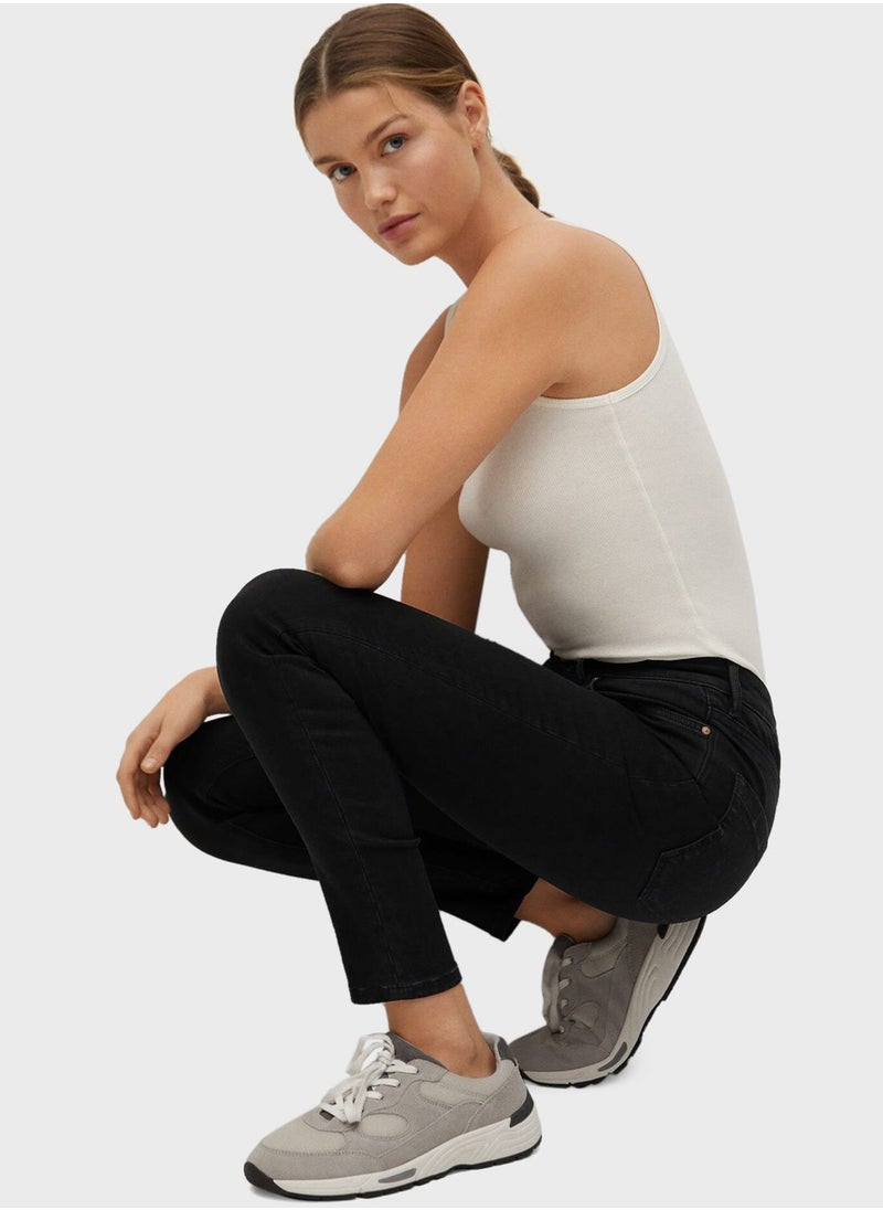 MANGO - High Waist Skinny Jeans - Image 1