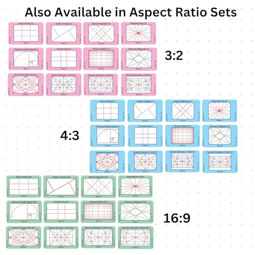 CLPA Complete Viewfinder Set — All 12 Layouts, All 3 Ratios, 36 Cards — Artist Viewfinder for Drawing and Photography — Every Composition Grid in Every Aspect Ratio — Made in Australia - Image 5