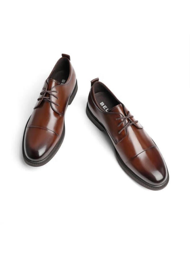 Belle Belle Men's Business Formal Leather Shoes B3g25cm0 Brown 2 Size 42 - Image 4