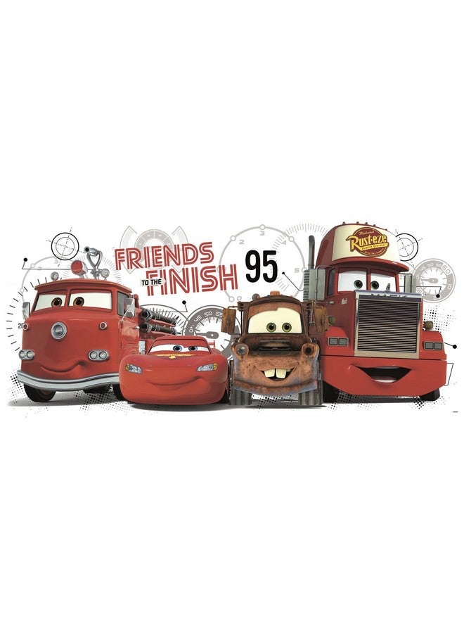 RoomMates RMK2556GM Cars 2 Friends to The Finish Peel and Stick Giant Wall Decals - Image 1