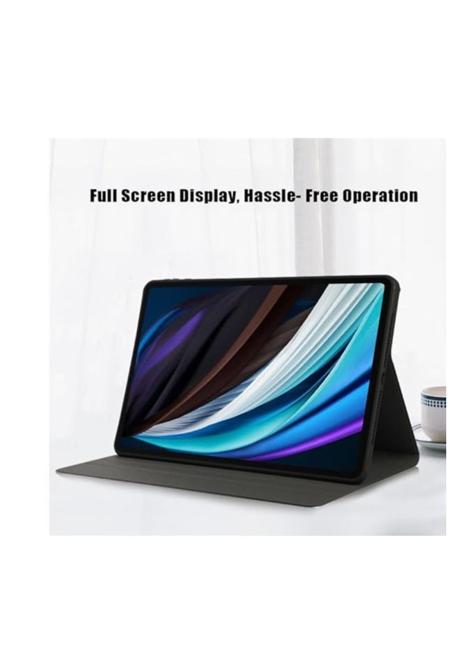 Generic Case for Honor Pad X9 11.5-inch Tablet, Premium Shockproof Protective Case, Flip Case, Soft TPU Back Cover (Black)  - Image 2