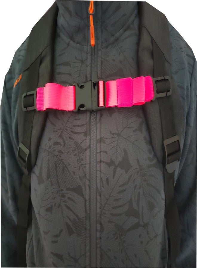 HDHYK Adjustable Backpack Chest Strap Nylon 1 Inch Webbingï¼ŒSternum Straps for Backpack(Pink) - Image 4