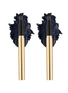 Vodisa Eyeshadow Stick Cream Eyeshadow Pencil Crayon Smooth High Pigmented Eye Shadow Pen Waterproof Long Lasting Highlighter Eye Makeup Set Black Shimmer  - Image 1