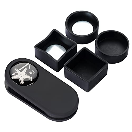 CRICAL Magnetic Pool Cue Chalk Holder, Portable Billiard Chalk Holder with Lid, Fits Round and Square Chalk, Rubber Chalk Case Clips to Pool Table Edge, Chalk Not Included - Image 1