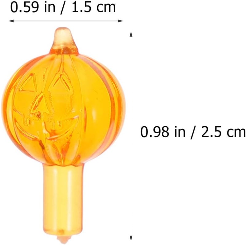 Lurrose 60pcs Halloween Ceramic Tree Pumpkin Light Bulbs Replacement Compact Design for Easy Storage for and Festive Decor - Image 2