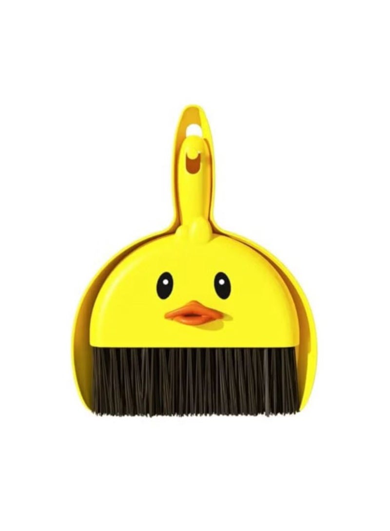 Duck-shaped dustpan and brush set Imported product, exquisite and very chic Also, it will help you encourage your children to help you Very cute, available only in yellow And at an exclusive price only - Image 1