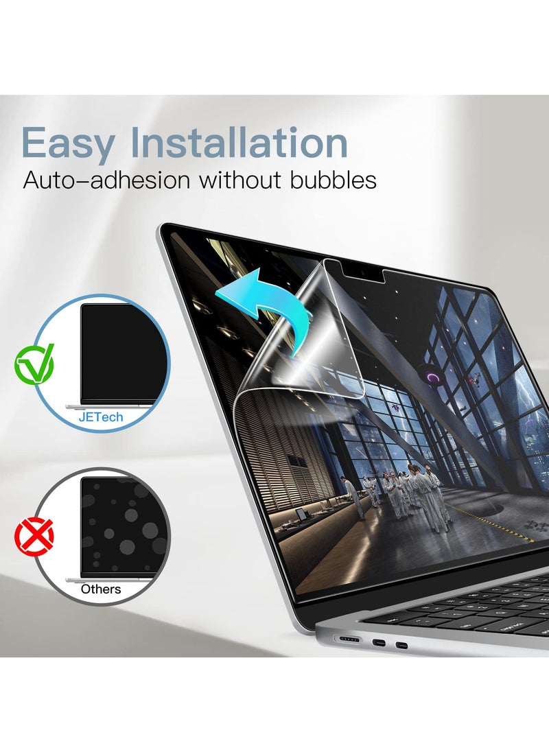 Beauenty 【2-Pack】 Screen Protector For MacBook Air 13.6 Inch (2024/2022 M3 A3113 M2 A2681) Anti-Glare PET Matte Film Anti-Fingerprint  - Image 5
