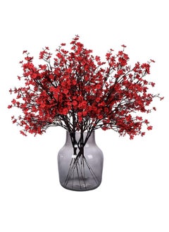 DUNISO 6 Pcs Artificial Flowers Bulk Real Touch Faux Gypsophila Bouquet Fake Plastic Silk Flowers for Home Kitchen Bedroom Wedding Festival Party Decoration  - Image 2