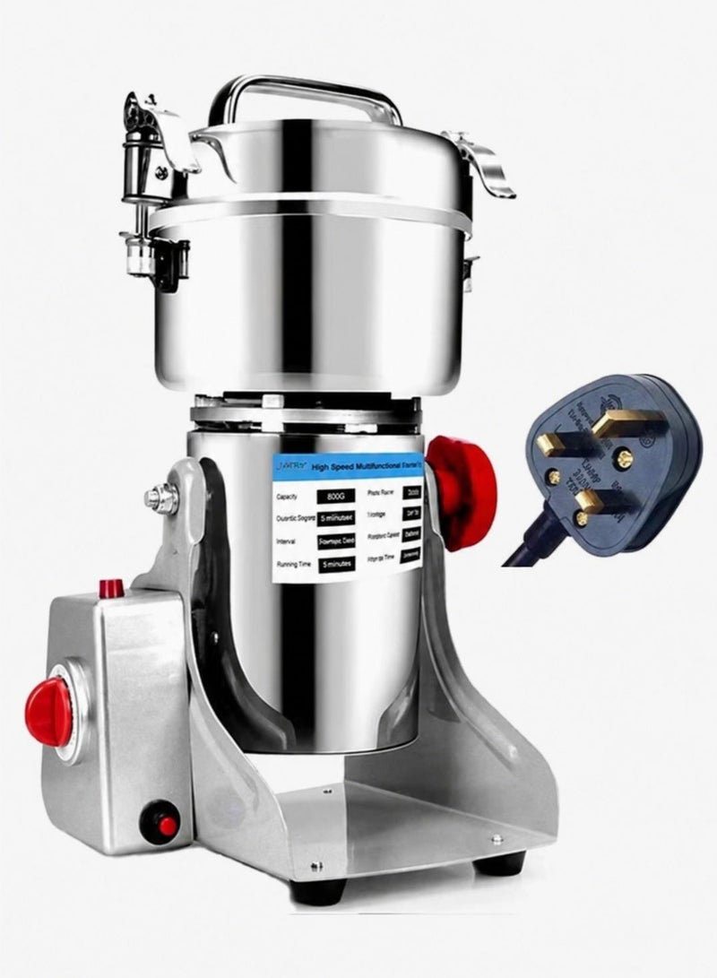 XiuWoo Electric Grinder, 304 Stainless Steel Powder Grinder, 36000 RPM, Spice, Nut, Cereal, 30s Speedy Grinding Mixer, Coffee Grinder Machine for Home, Restaurant, Hotel - Image 1