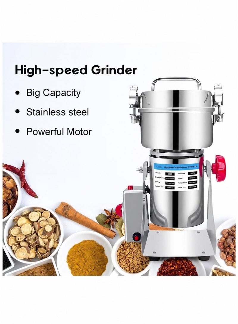 XiuWoo Electric Grinder, 304 Stainless Steel Powder Grinder, 36000 RPM, Spice, Nut, Cereal, 30s Speedy Grinding Mixer, Coffee Grinder Machine for Home, Restaurant, Hotel - Image 3