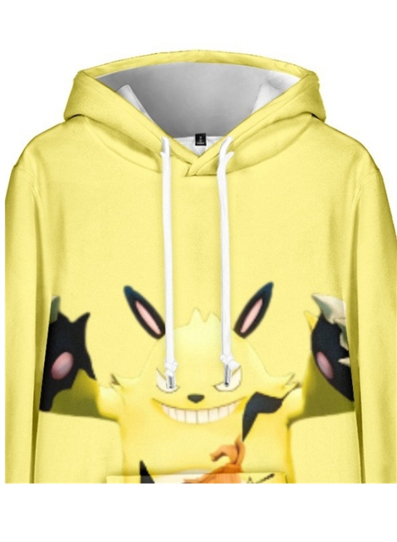 Palworld Phantom Beast Palu Animation Printed Hooded Sweatshirt for Adults and Children - Image 2
