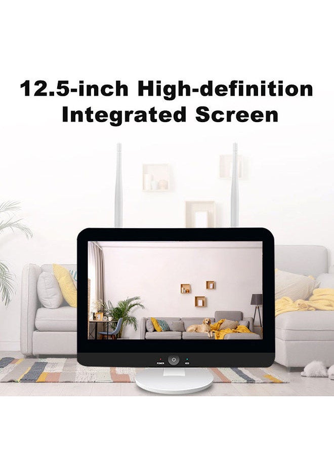 Generic - 8CH Channel 12.5 inch screen NVR Network Video Recorder 3mp/5mp NVR  CCTV Security Surveillance System (Hard Drive Not Included) - Image 1