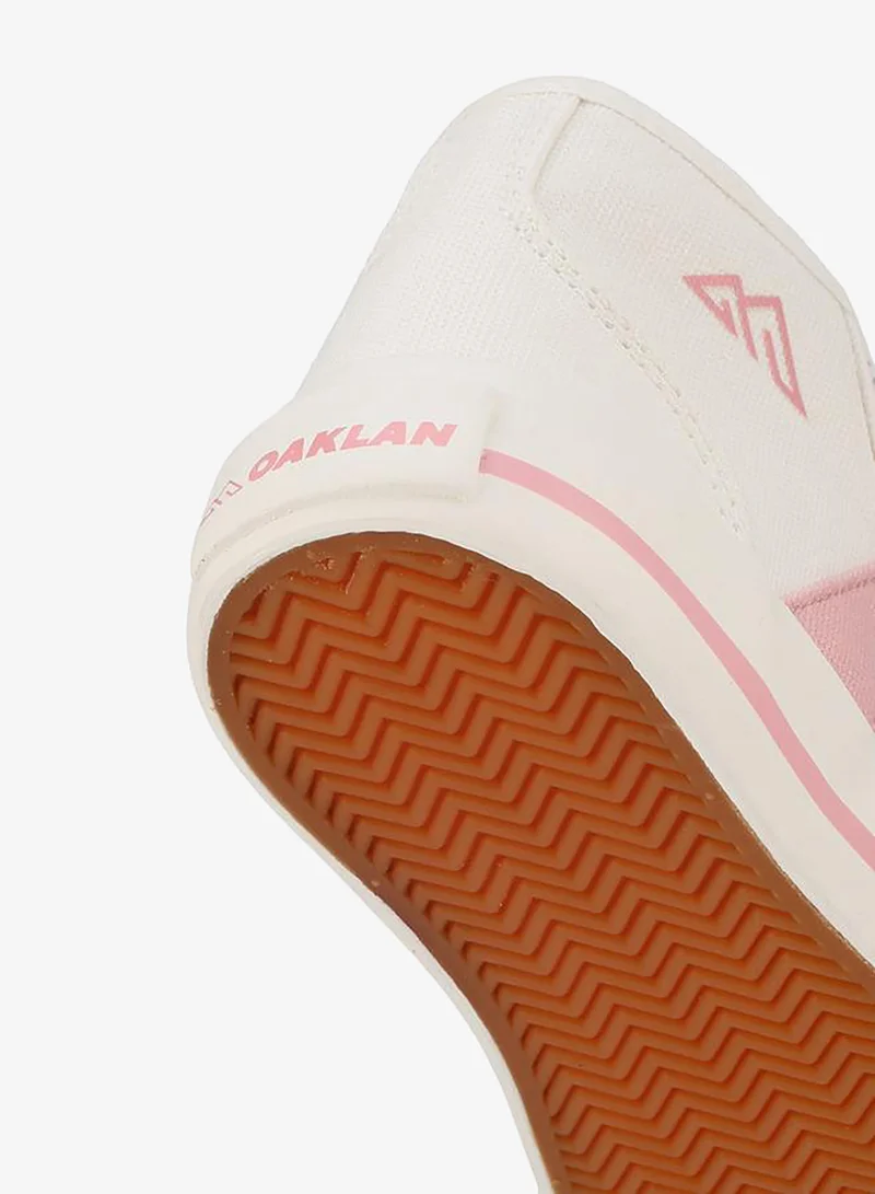 Oaklan By Shoexpress PINK Girls Striped Lace-Up Sneakers for Women | Best Price UAE