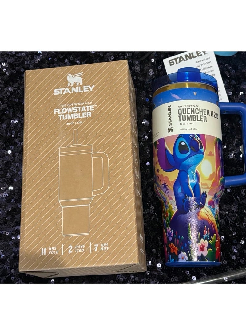 ستانلي هدية رائعة لعيد الميلاد! كوب ستانلي بلو كوينشر H2.0 بتصميم ستيتش - Image 2