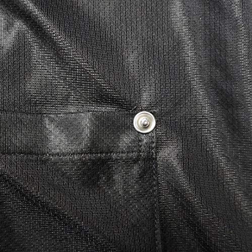 Static Care ESD Jacket, Lapel Collar and Snap Adjustment Sleeve, Black, Large - Image 2
