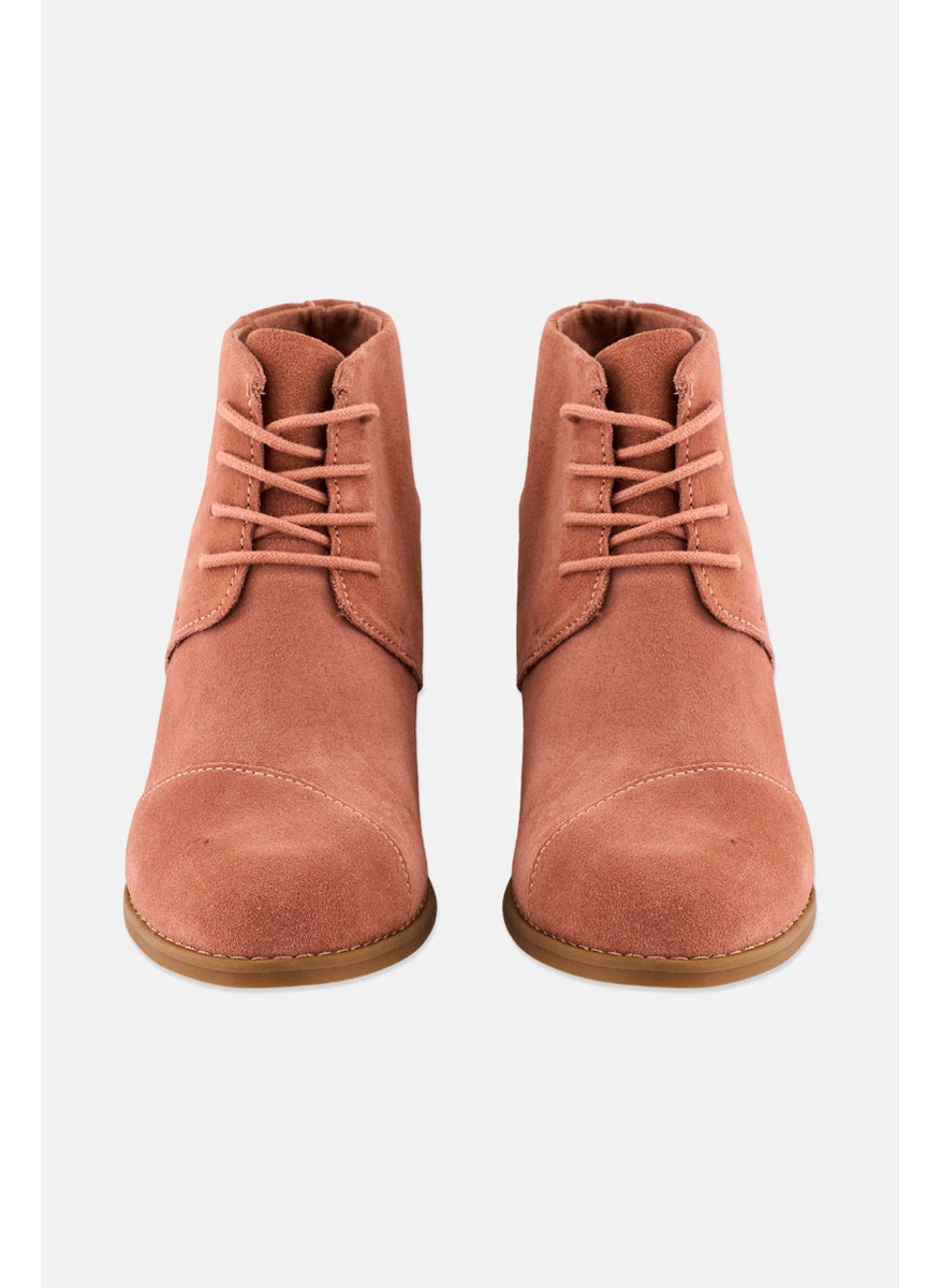 TOMS Women Hyde Laced Up Ankle Boots, Rose Pink  - Image 3
