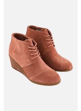 TOMS Women Hyde Laced Up Ankle Boots, Rose Pink  - Image 1