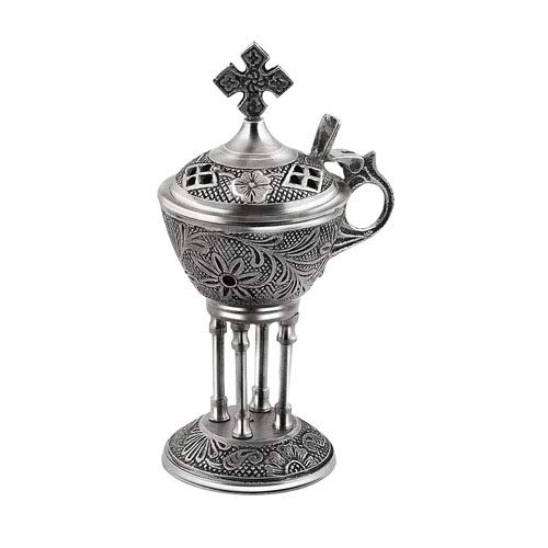 Iconsgr Christian Byzantine Orthodox Greek Censer Incense Burner Liturgy (4888-n) - Image 5