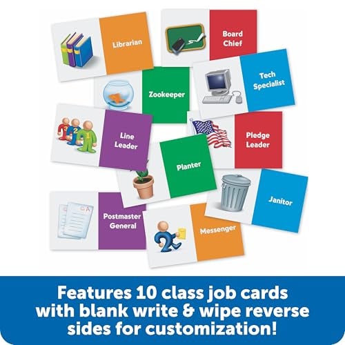 Learning Resources Helping Hands Pocket Chart 30 Card Classroom Organization Teacher AccessoriesTeacher Supplies for ClassroomBack to School Supplies - Image 5