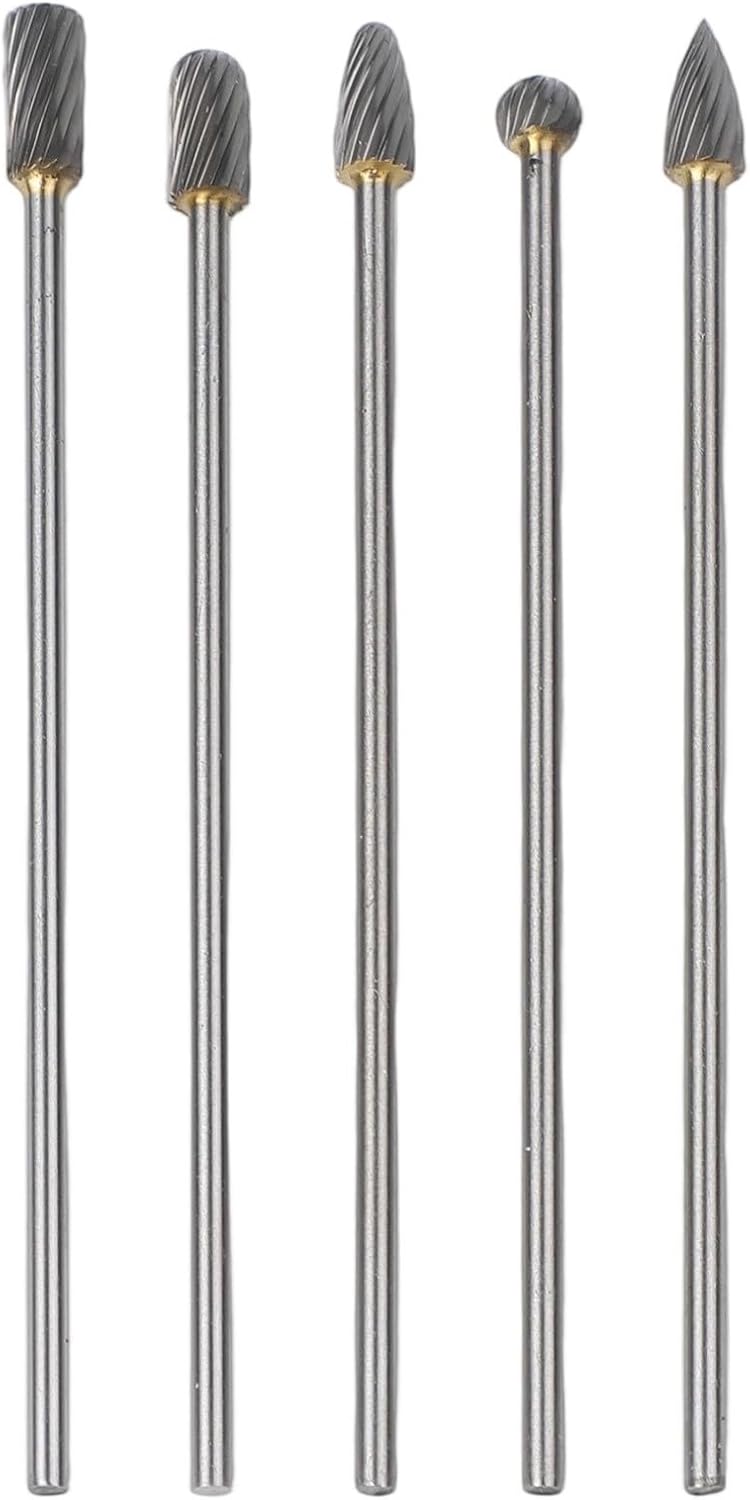 Stable base Carbide Rotary Burrs Set for Rotary Tools, 5pcs 100mm Long 3mm Shank Single Cut Milling Cutters for Metal, Wood, Glass, and Stone Carving Applications Room to room portable Nationwide delivery Hot & cold climate compatible Carefully selected solid material Various color options Globally trusted quality Transit & use compatible Proper storage environment Trendy budget practical design Globally engineered build Transit damage minimized design Practical versatile construction Global versatile design Worldwide popular practical build Trendy natural tone options Trendy natural assorted colors Easy assemble alternatives Sand resistant Light sturdy raw material All-item unified delivery Multi-category warehouse equip Personal & public compatible Diverse application fit Odor free color - Image 1