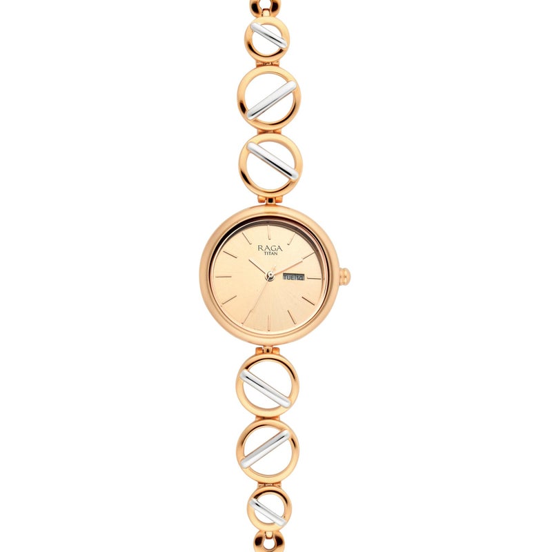 TITAN Titan Raga Viva Analog Rose Gold Dial Women's Watch-NP2644KM02/NP2644KM02, Rose Gold, Rose Gold, bracelet - Image 2