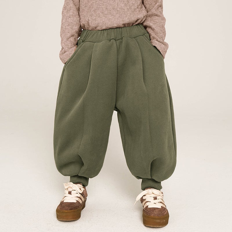 Changguo Boys' Velvet Sweatpants – Warm Casual Trousers for Kids (3-8 Years) - Image 5