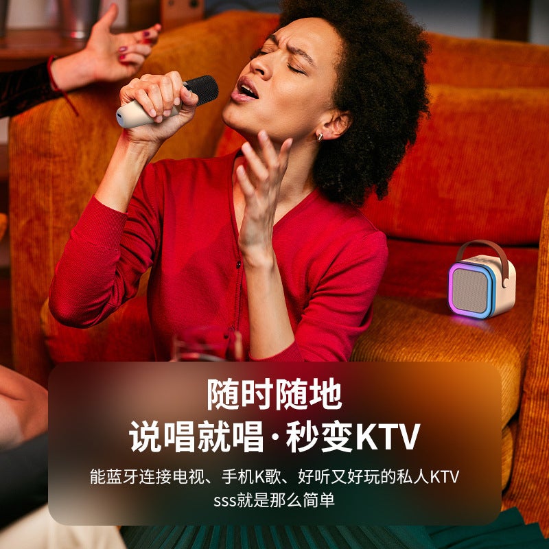 K12 Microphone Audio Integrated Microphone Home Wireless Bluetooth Universal Singing Karaoke Children'S Small Family Ktv - Image 4
