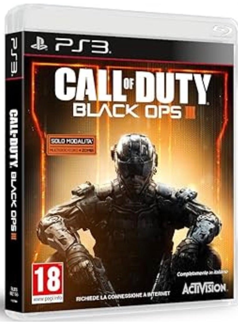 بلاي ستيشن كول أوف ديوتي: بلاك أوبس 3 لجهاز بلايستيشن 3 (PS3) | لعبة تصويب من منظور الشخص الأول | قتال مستقبلي ووضع الزومبي | لعب جماعي عبر الإنترنت | النسخة العالمية | تصنيف PEGI 18