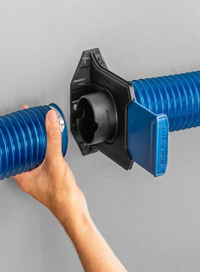روكلر بوابة تفجير جاهزة للتركيب من Dust Right (2.5 بوصة إلى 2.5 بوصة) - مجمع غبار متين لأعمال النجارة - ملحقات مكنسة كهربائية ذاتية التنظيف لأعمال النجارة - منفذ تفجير للحطام المسبب للانسداد - Image 4