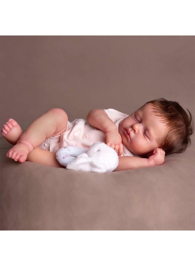 Zero Pam Reborn Baby Dolls Silicone Full Body-20 in Anatomically Correct Girl, Realistic Baby Doll, Full Silicone Sleeping Babe Doll, Real Life Reborn Dolls for Girls with Complete Accessories - Image 4